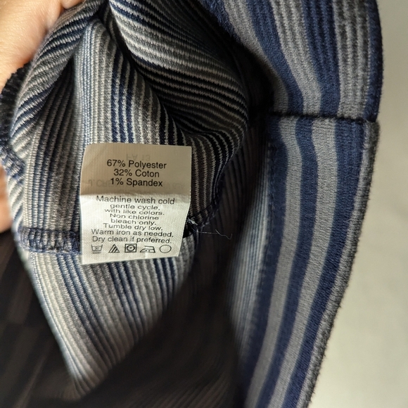 Madewell Grey And Blue Stretch Straight Short Skirt Size Medium Textured - Picture 5 of 7